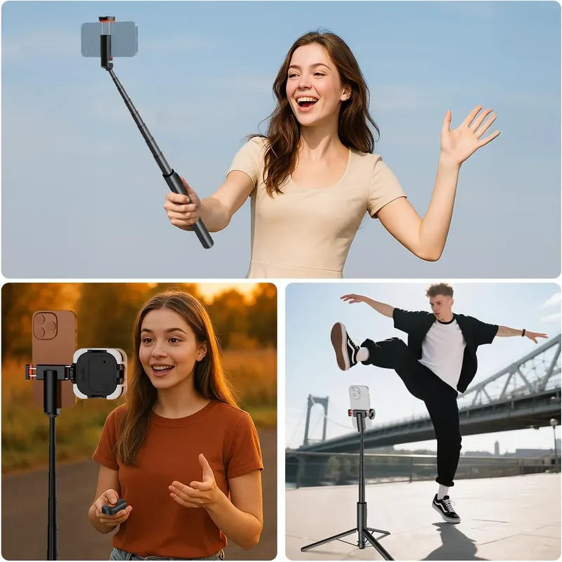 Neewer 57.9  Selfie Stick TriPod Compatible iPhone Android