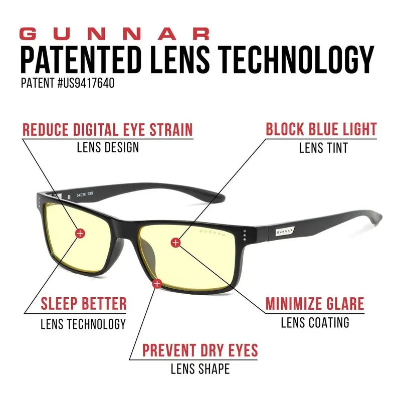 Lentes Gunnar Cruz Onyx,  Para Juegos