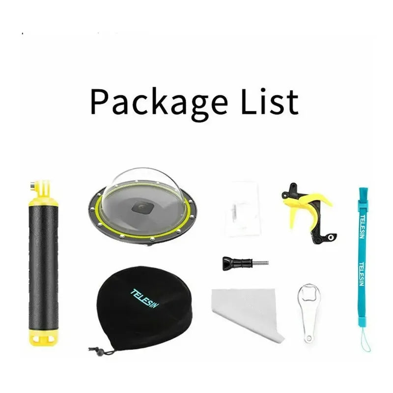 Domo Telesin 6'' 30m Gatillo De Agarre Para Gopro 8 Black