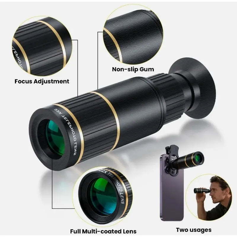 Lente Para Smartphone / iPhone - Zoom 22x Teleobjetivo Hd