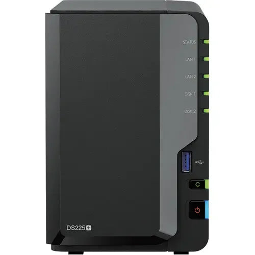 Servidor Nas Synology Diskstation Ds225+ 2p (sin Disco) Negro