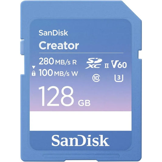 Sandisk 128gb Creator Sd Uhs-ii Card 280mb/s