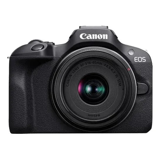 Camara Canon Eos R100 Mirrorless 2 Lente 18-45mm Y 75-300mm Negro