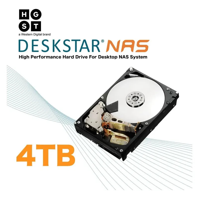 Disco Duro Hgst Deskstar Nas 3.5  4tb 7200rpm 128mb Cache