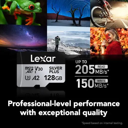 Memoria Microsdxc Lexar Silver Plus Uhs-i 128gb 205/150 Mb/s