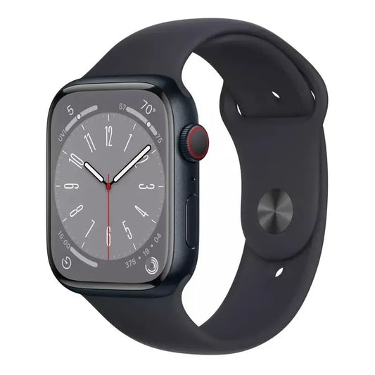 Apple Watch Series 8 Gps+ Celular Aluminio, Correa Deportiva Midnight Negro