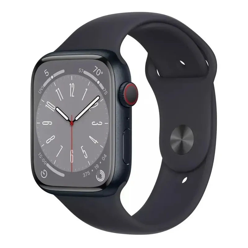 Apple Watch Series 8 Gps+ Celular Aluminio, Correa Deportiva Midnight Negro