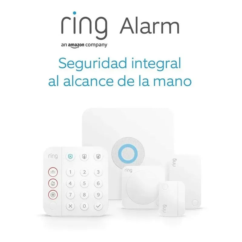 Kit 5 Piezas Ring Alarm 2da Gen Con Alexa Sistema Seguridad