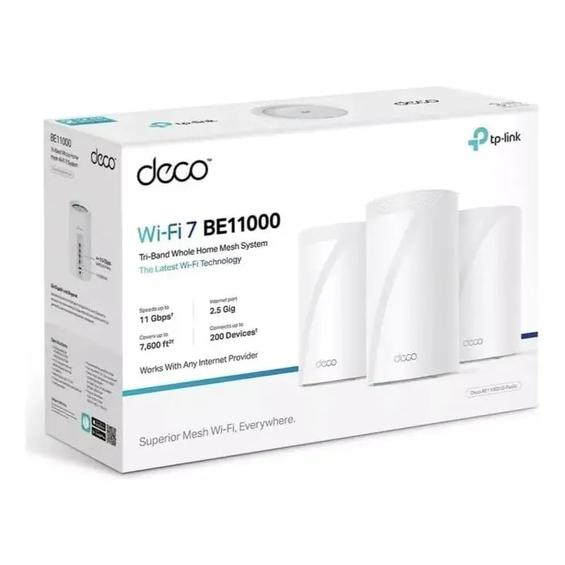 Tp-link Deco Mesh Be11000 Wifi 7, Multi-giga Pack De 3