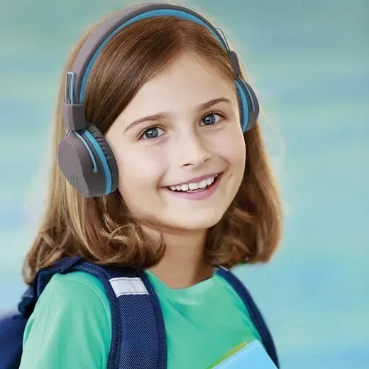 Audifonos Jbuddies Para Niños Con Kid Safe 85db Limite Gris