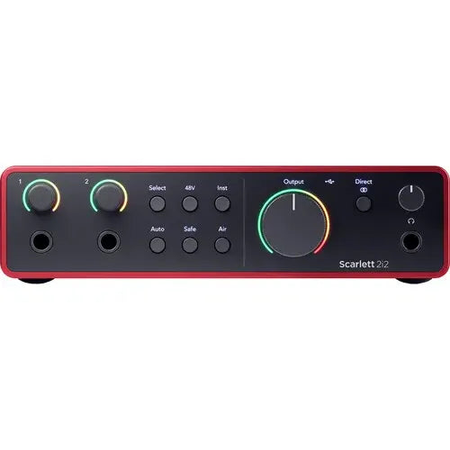 Interfaz De Audio Usb-c Focusrite Scarlett 2i2 4gen Bordó De Voz