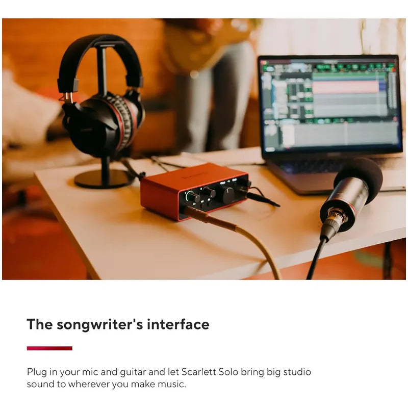 Interfaz De Audio Focusrite Scarlett Solo 4ta Gen