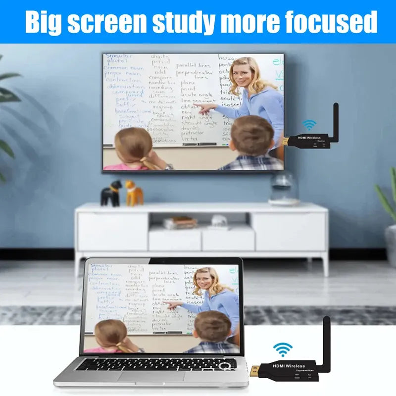 Wireless Hdmi 1080p 60hz Extender Hdtv Transmisor+ Receptor